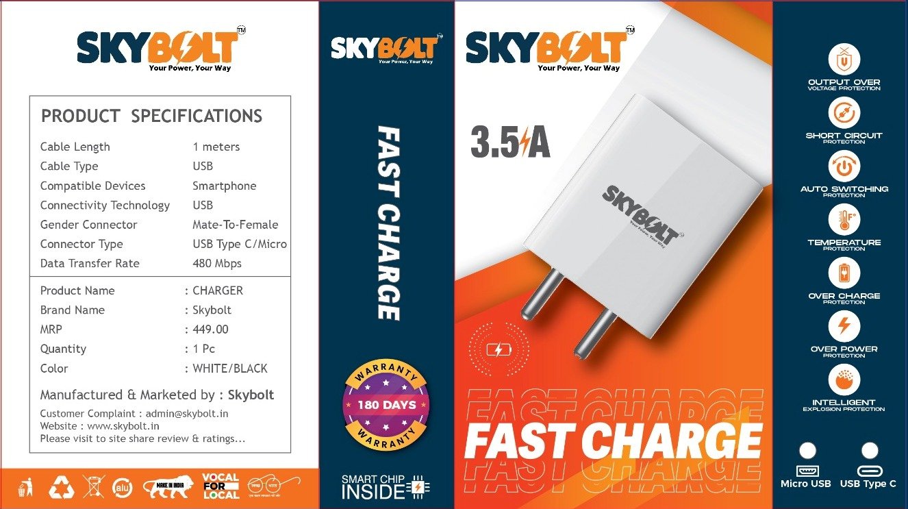 SkyBOLT 3.5 AMP Charger